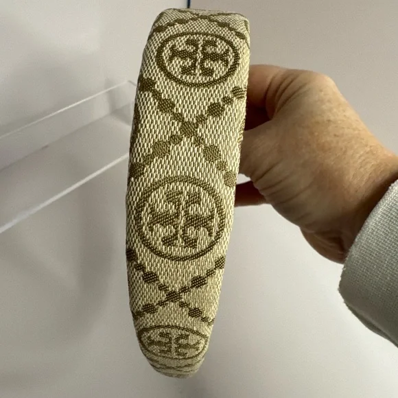 Tory Burch New T Monogram Canvas Headband Hazel - Picture 7 of 11
